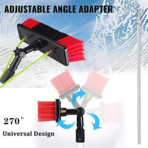 Telescopic Glass Cleaning BrushPhotovoltaic Cleaner Window Cleaning Pole Water Fed Pole Kit Window Cleaning Brush Outdoor Window Glass Solar Panel Cleaning Extendable Te7.2M/24Ft