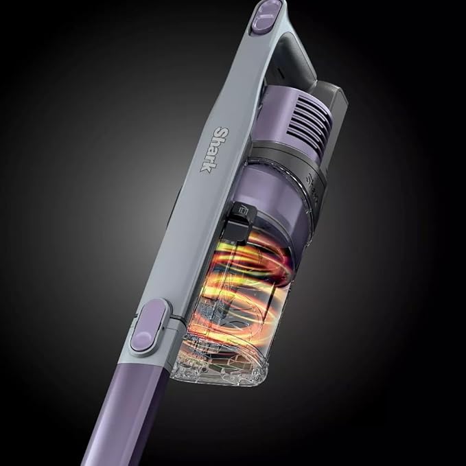 Shark IX141H Pet Cordless Stick Vacuum with Anti-Allergen Complete Seal XL Dust Cup LED Headlights Removable Handheld 40min Runtime Grey/Purple 7.5 lbs (Renewed)