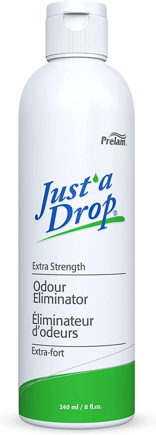 Prelam Just a Drop Odor Eliminator - Before You Go Toilet Freshener - Deodorizer Odor Eliminator - Toilet Drop Ins - Extra Strength - 8 oz