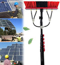 Glass Cleaning Brush Home Water Fed Telescopic Pole Kit Solar Panel Brush Rotating for Photovoltaic Panel18FT Telescopic Window Cleaning Pole Kit Water Fed Brush for Efficient Window &amp Sola