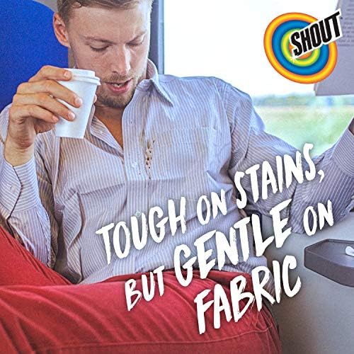 Shout Wipe &amp Go Instant Stain Remover Wipes No Wash Required Safe on Colorfast Washables Travel &amp Baby Diaper Bag Essentials Removes Grass Coffee Makeup &amp More 12 Wipes (Pack of 6)