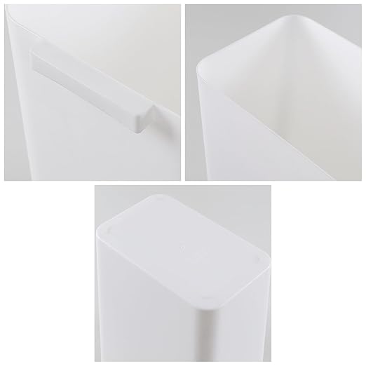 Bathroom Trash Can 4.5 Gallon Bathroom Garbage Can Waste Basket for Office Under Desk Bedroom Rv 3 Pack White