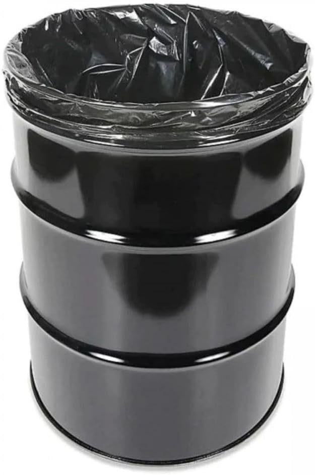Farm Plastic Supply - 55 Gallon Trash Bags 6 Mil - Contractor Trash Bags Black Trash bags Heavy Duty Garbage Bags 55 Gallon Heavy Duty (50 Pack)
