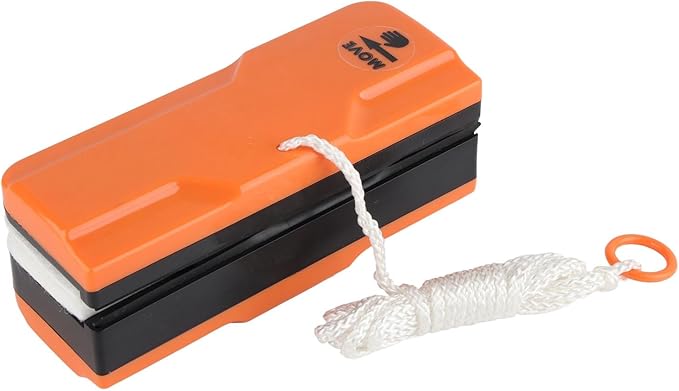 Yinhing Windshield Magnetic Car Window Cleaner with 2 Rags Adjustable DoubleSide Glass Wiper Tools Window Cleaner for Homes Offices Schools Hotels (Orange)