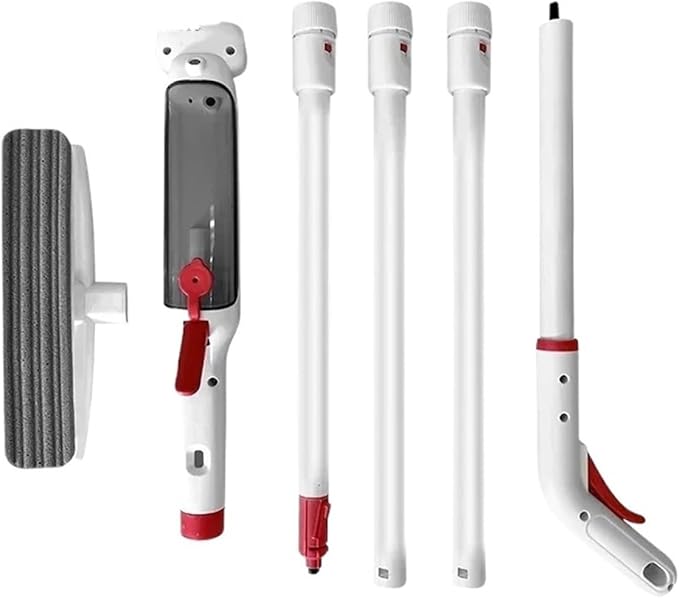 Window Cleaning Brush Long Rod Water Glass Removable Double-Sided Wiper Telescopic Convenient Tool(1.9M Set)