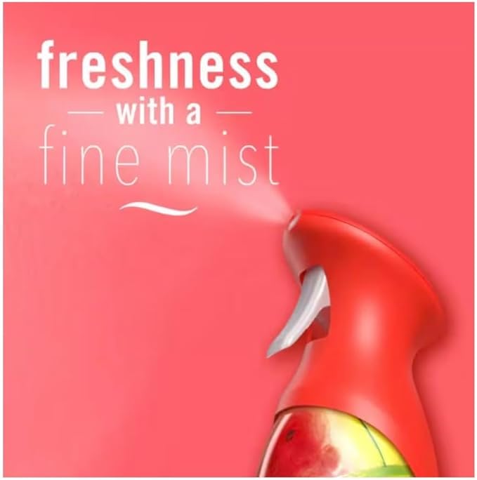Generic F.e.b.r.e.z.e Air Mist Odor-Fighting Air Freshener 8.8 oz. Aerosol Can Pack of 2 (Sweet Watermelon Vine) Clear