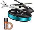 Car Air Fresheners with Solar Rotating Car Fragrance Diffuser Creative Car Perfume Decoration Car Dashboard Aromatherapy Ornament Solar Helicopter Perfume Ornament Home Office Desktop Decoration C