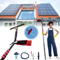 Glass Cleaning Brush Home Water Fed Telescopic Pole Kit Solar Panel Brush Rotating for Photovoltaic Panel3.6-6 M Window Cleaning PoleWater Fed Telescopic BrushWindow Cleaner KitExtendabl