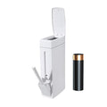 Bathroom Trash Can Narrow Wastebasket With Toilet Brush 4.5L Garbage Bin Garbage Bag Press Locking Lid For Kitchen Kitchen Bucket