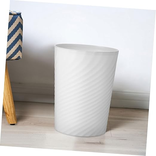 Modern Small Office Trash Can Plastic Dust Bin with Bag Ring for Bathroom Bedroom Kitchen Versatile Use Wastebasket for Home and Office Compact Design for Everyday Waste Management
