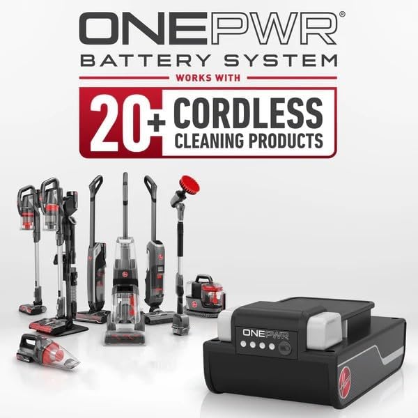 Hoover ONEPWR CleanSlate Cordless Portable Carpet + Upholstery Spot Cleaner Machine Powerful Suction Versatile Tools Car and Auto Detailer Pair with Hoover Spot &amp Upholstery Cleaner Solution