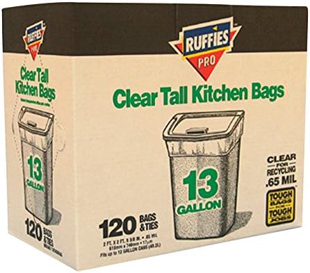 Berry Plastics Tall Kitchen Recycling Bags Clear 13-Gal. 120-Ct.