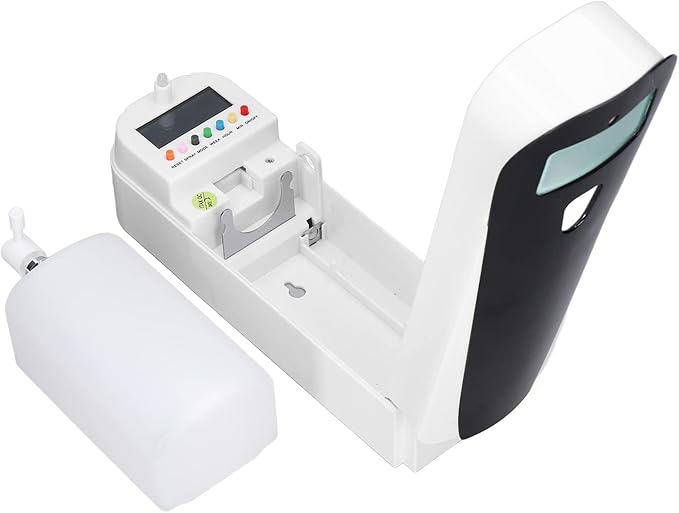 Wall Mounted Automatic Scent Dispenser Black Plastic Aerosol Fragrance Enhancer Programmable Air Freshener Machine with LCD Display Timer Controlled Spray for Restaurants Hotel