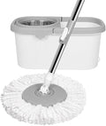 No Hand Wash Mop Household Rotary Bucket Set Dry and Wet Small Square