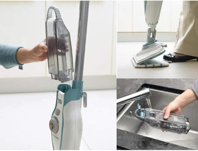 Steam Mop Powerful Floor Steamer Cleaner Mopper with Automatic Steam Control for Hardfloor Laminate Tile Grout and Carpet
