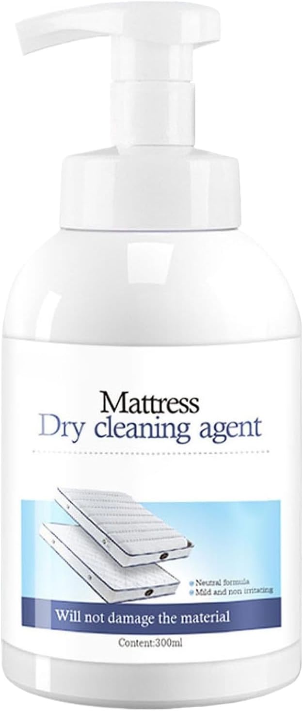 Mattress Stain Remover Spray Quick Drying Sweat Eliminator Liquid 300ml Mattress Couch Cleaner for Urine Blood Wine Pet Stains Odor Removal