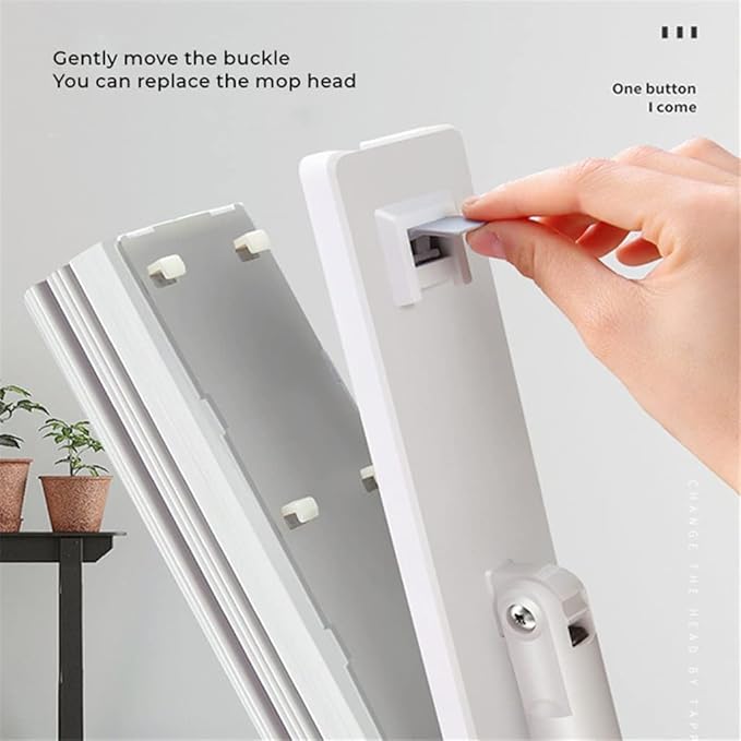 Absorbent Mop Flat Floor Tile Household Cleaning Free Hand Washing Cleaner Water Self-Wring Collodion Squeeze Mopping
