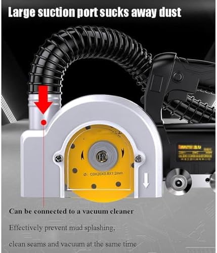 960W Electric Tile Joint Cleaner with Adjustable Depth Self-Vacuuming 100mm Saw Blade for Home Renovation Remodeling &amp Office Use