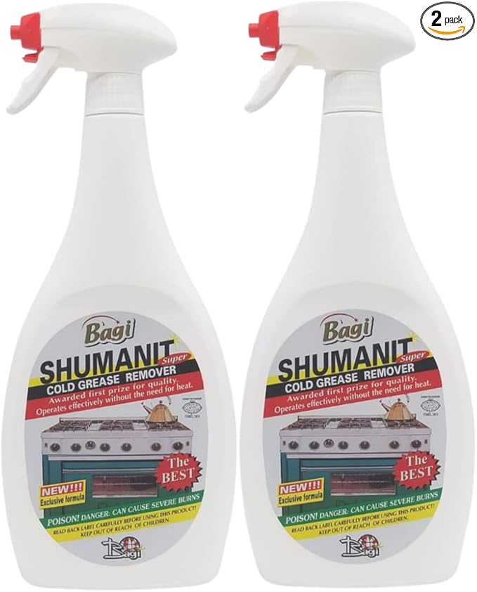 SHUMANIT Shumanit Bagi Cold Grease Remover -Kosher For Passover 26.4 Fl Oz In Sanisco Packaging (2 Pack)