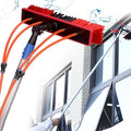 Glass Cleaning Brush Home Water Fed Telescopic Pole Kit Solar Panel Brush Rotating for Photovoltaic PanelSolar Panel Cleaning Brush with Adjustable Water Fed Pole Window Cleaning System for