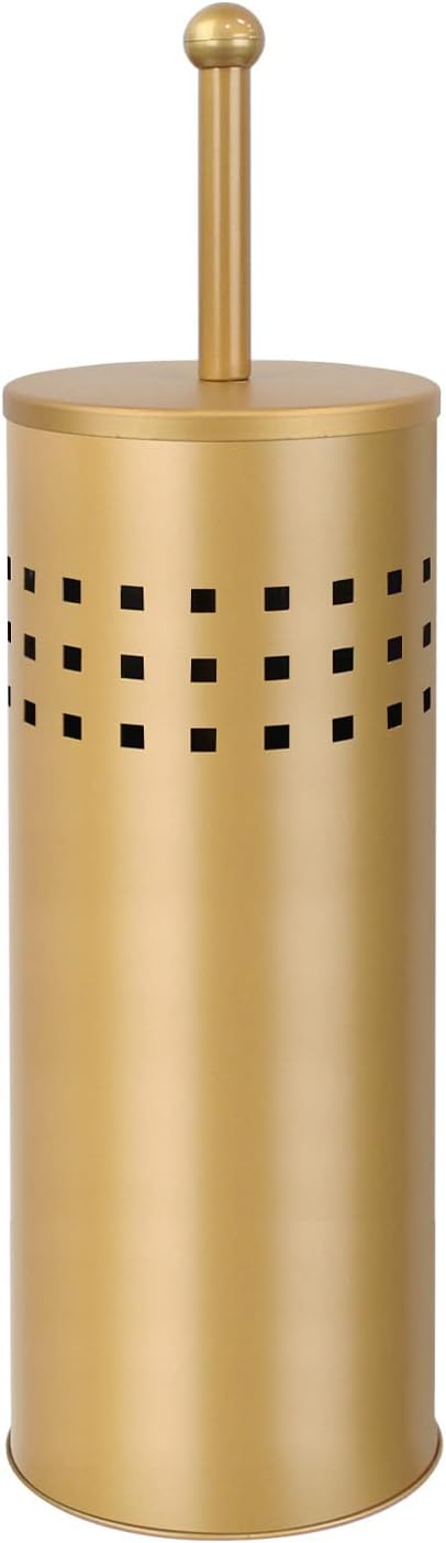 Blue Donuts Toilet Plunger with Holder for Bathroom Multi Drain Suitable Also for Bathtubs Quick Dry Gold