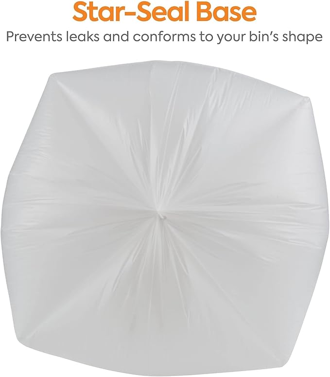 Coastwide Professional 40-45 Gallon Trash Bag 40 x 46 Low Density 0.74 mil White 100 Bags/Box