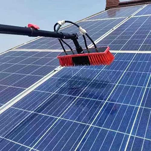Glass Cleaning Brush Home Water Fed Telescopic Pole Kit Solar Panel Brush Rotating for Photovoltaic PanelWindow Cleaning Pole Water Fed Telescopic Brush Extendable Solar Photovoltaic Panel