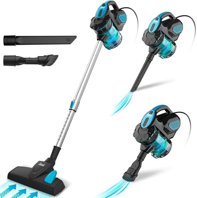 Powerful 18Kpa Suction Stick Vacuum Cleaner Blue