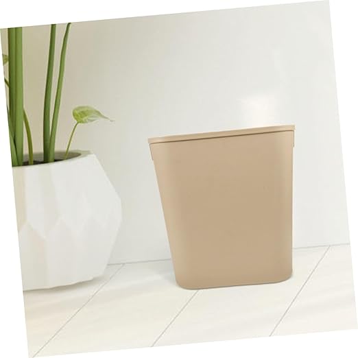 Vaguelly 3pcs Trash Can Wastebasket for Bathroom Kitchen Office Hotel Rooms Space-Saving Design Easy to Clean No Lid Light