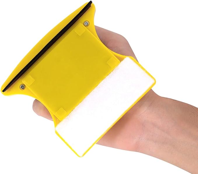 Magnetic Window Cleaner Glass Cleaner Wiper Square Shape Double Sided Window Cleaner Tool Windshield Cleaner for Window Cleaning