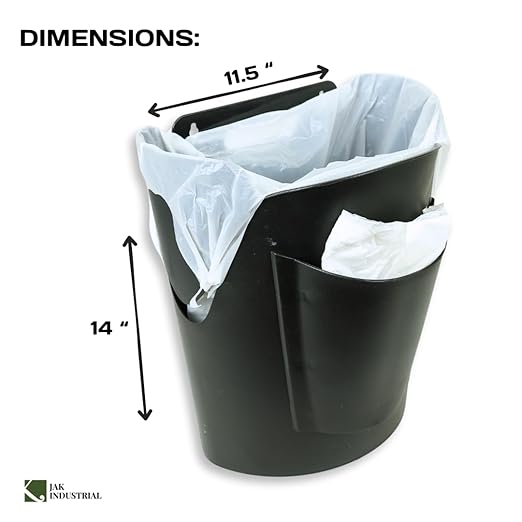 Mountable Grocery Bag Trash Can – Reuse Standard Grocery Store T-Shirt Bags with Small Bathroom/Undercabinet/Hangable Garbage Basket (2)