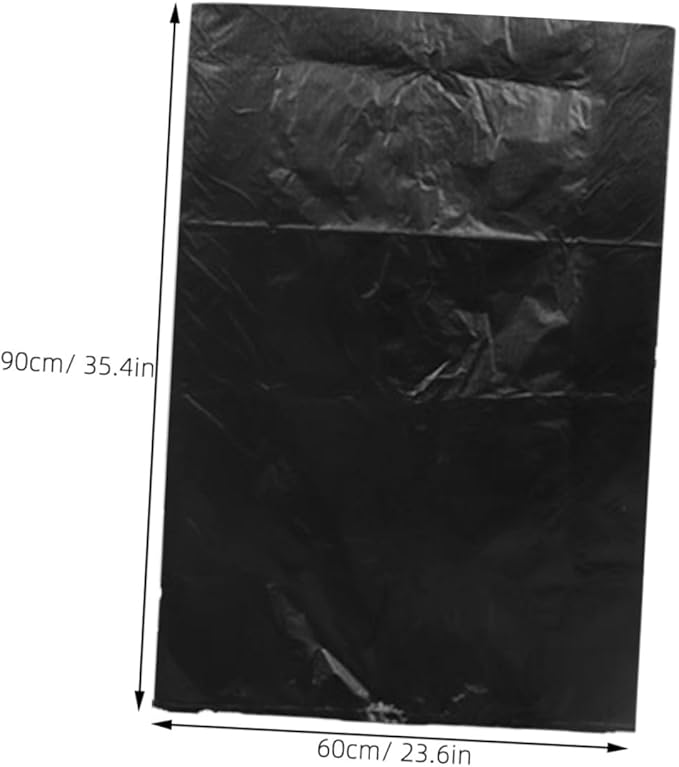 Heavy Duty Large Trash Bags 50Pcs Big Garbage Bags 60X90Cm Commercial Contractor for Industrial Cleaning and Property Maintenance