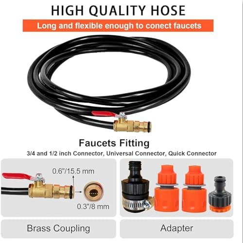 Telescopic Cleaning BrushWater Fed Pole Kit Professional Solar Panel Window Cleaner with Squeegee Telescopic Brush Window Glass Cleaning Kit Power Wash Equipment Wa