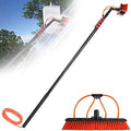 Glass Cleaning Brush Home Water Fed Telescopic Pole Kit Solar Panel Brush Rotating for Photovoltaic PanelWater Fed Pole Kit Window and Solar Cleaning Pole W/Water Fed Telesbrush/Brush Wind