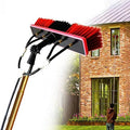 Glass Cleaning Brush Home Water Fed Telescopic Pole Kit Solar Panel Brush Rotating for Photovoltaic PanelProfessional Telescopic Window Cleaning Pole with Extendable Brush - Durable Aluminu