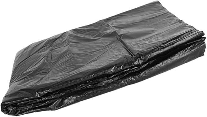 Heavy Duty Large Trash Bags 50pcs 80x100cm Black Contractor Garbage Bags for Kitchen Office Outdoor Waste Disposal 100l Bin Liners