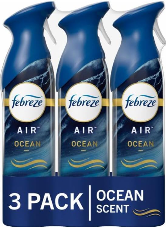 F.e.b.r.e.z.e Air Freshener SprayOdor Eliminator 8.8 Ounce (Pack of 3) (Ocean)