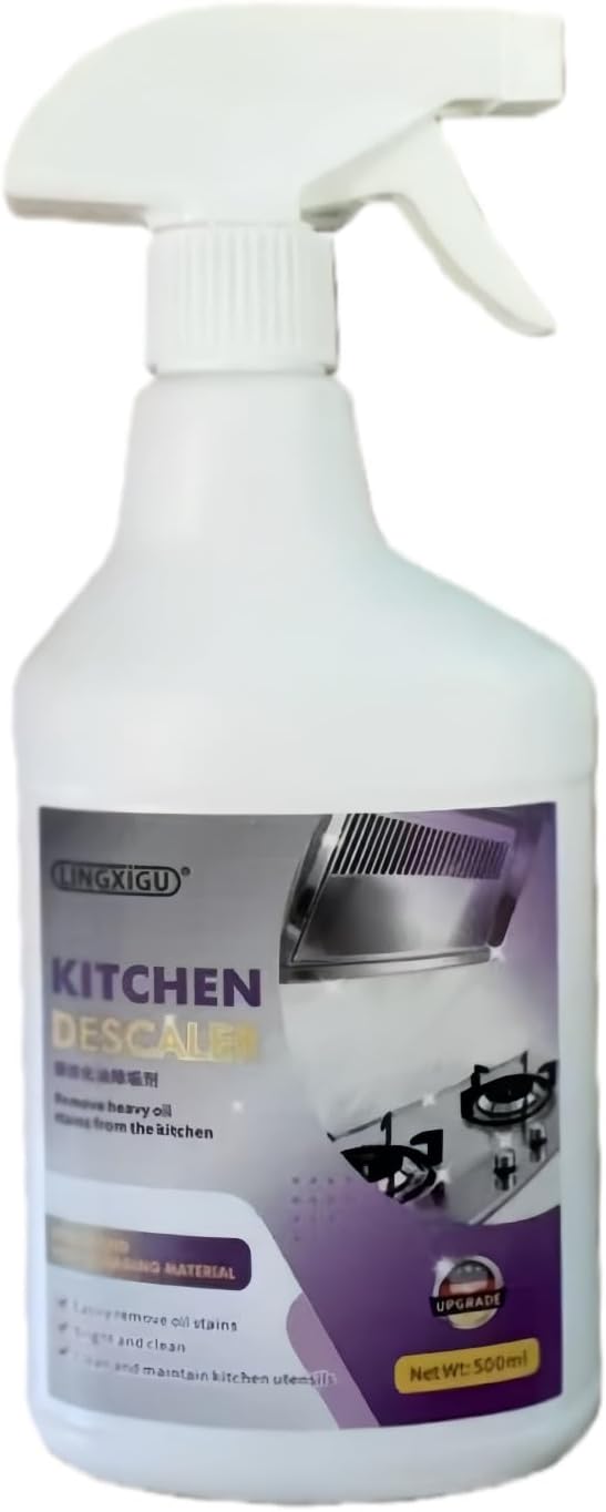 500ml Kitchen Range Hood Multifunctional Oil Stain Removal Cleaning Agent Cleaning SprayPowerful Cleaning And Remove Grease Tool For Heavy Oil Stains(1pcs)