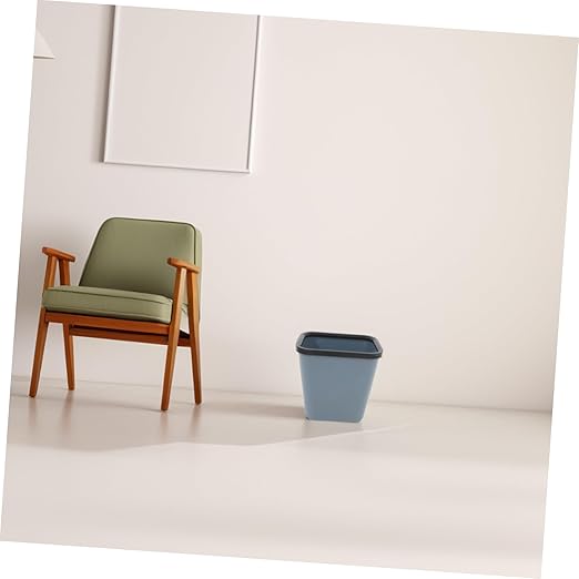 Trash Can Fire Resistant Plastic Office Garbage Can for Home Bathroom and Hotel Versatile Waste Bucket with Reinforced Build and Elegant Design for Dorm Rooms