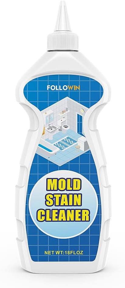 FOLLOWIN Mold and Mildew Bathroom Cleaner Gel 18oz Household Stain Cleaner for Showers Tiles Grout Sealant Sinks