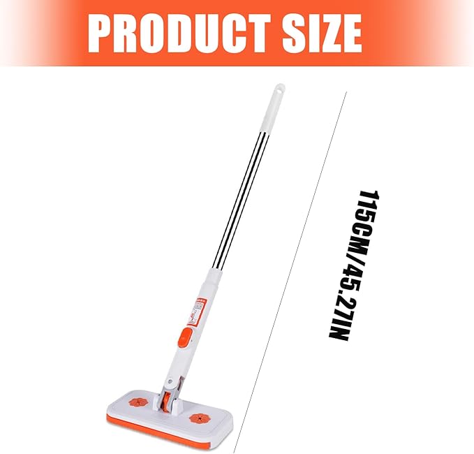 Multipurpose Home Cloth Mop with Stainless Steel Handle for Wet and Dry Efficient for Tight Space Hard Floor