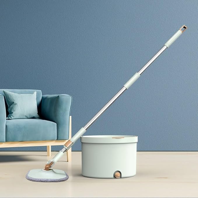 Hand Free Rotating Mop for Clean Water Separation Labor-Saving Flat for Household Use