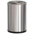 Brushed Nickel Bathroom Trash CanStainless Steel Garbage Can with Fild LidSmall Trash Can for BedroomHotelOfficeLaundry(Sliver)