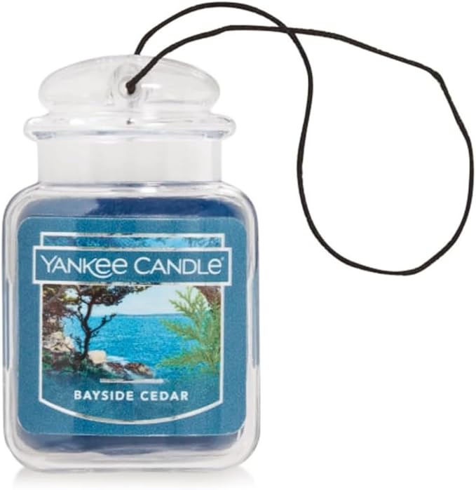Yankee Candle Car Air Fresheners Island Drive Variety Pack1 Bayside Cedar 1 Coconut Beach 1 Iced Berry Lemonade 1 Ocean Air 1 Pink Sands and 1 Sun &amp Sand 0.96 OZ (Pack of 6)