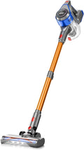 KIKETECH Cordless Vacuum Cleaner Stick Vacuum Cleaners for Home Handheld Vacuum Cleaners for Home for Pet Hair/Carpet/Floor (Golden Blue)