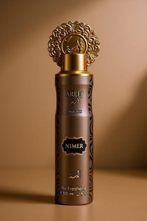 Middle Eastern Luxury Air Freshener | AREEJ COLLECTION | Premium Home &amp Car Fragrance (Nimer - AmberMusk)