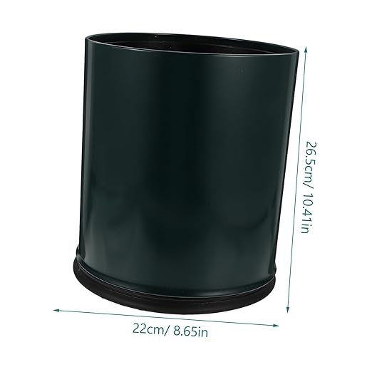 PRETYZOOM Elegant European Style Trash Can Upgraded Fire-Resistant Household Wastebasket for Home Office Bathroom Convenient Design Deep