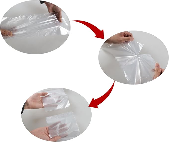 Farmoon 13 Gallon Kitchen Garbage Bag Clear Trash Can Liner Bags 9 Rolls/225 Bags