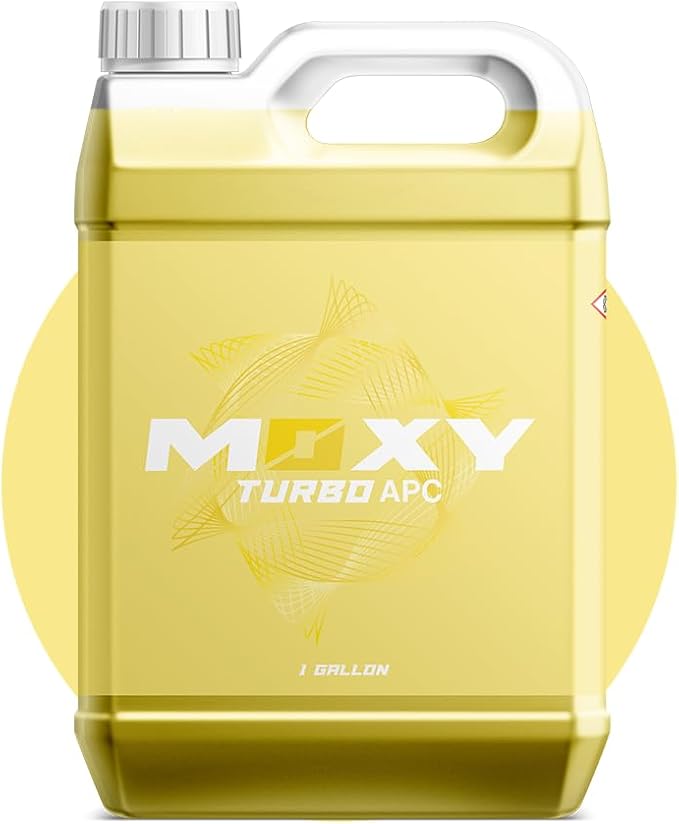 Moxy Turbo APC Concentrate - (1 Gallon) - All Purpose Car Cleaner - Cleaning Spray for Car Detailing - Wheel Cleaning Kit Safe for Cars SUVs Motorcycles RVs and Trucks