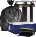 Plasticplace Black 7-10 Gallon Trash Bags High Density 24X24 1000/Case 8 Microns